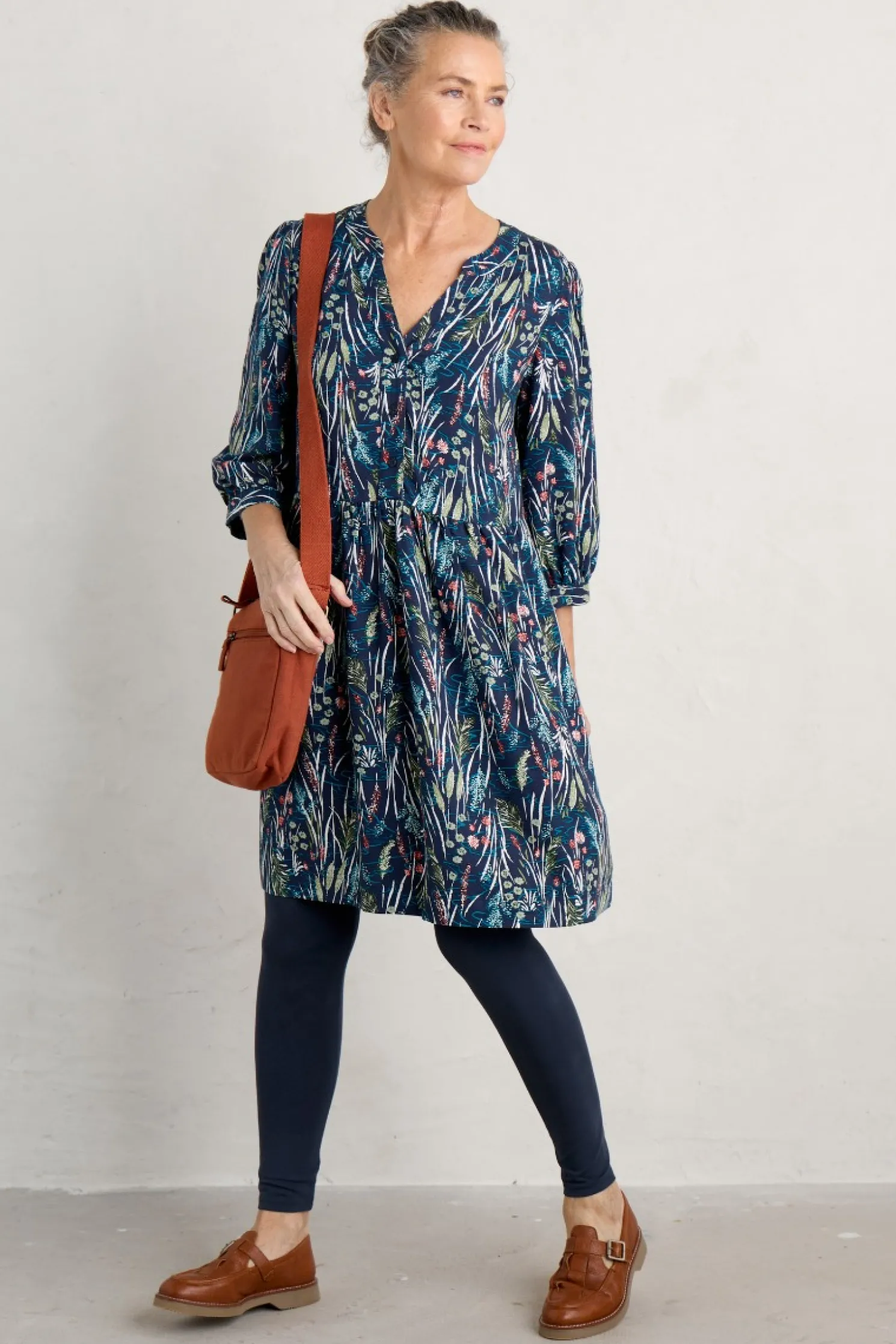 Apple Barn Printed Dress