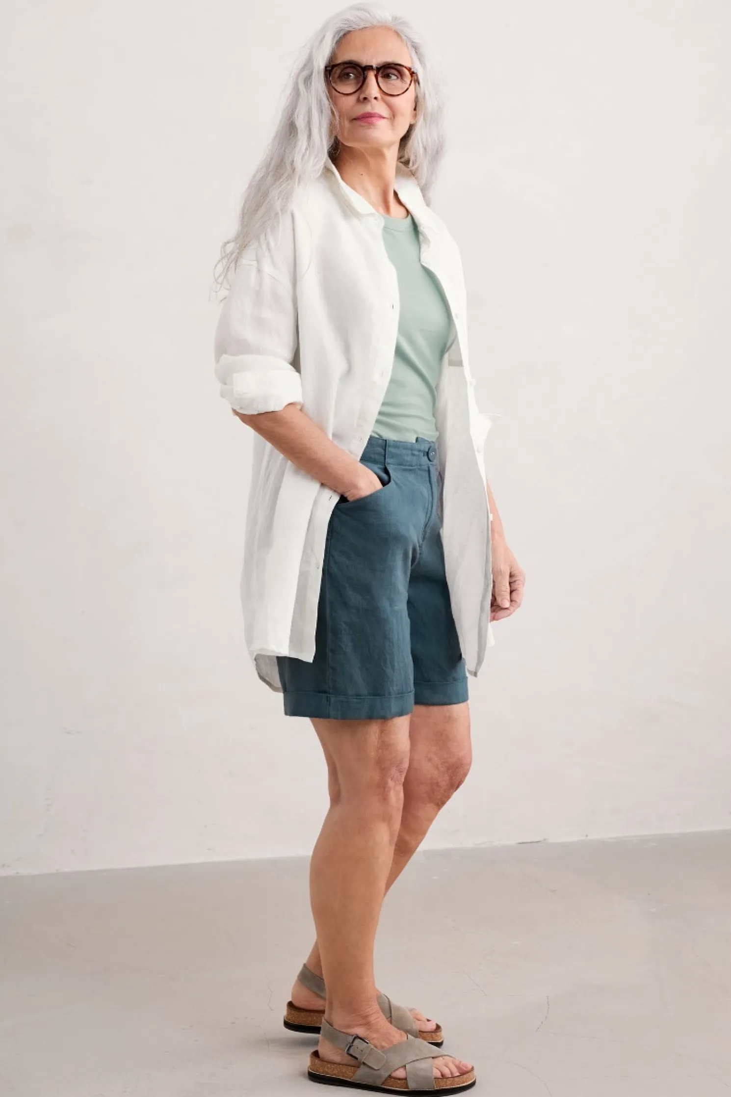 Beach Road Longline Linen Shirt