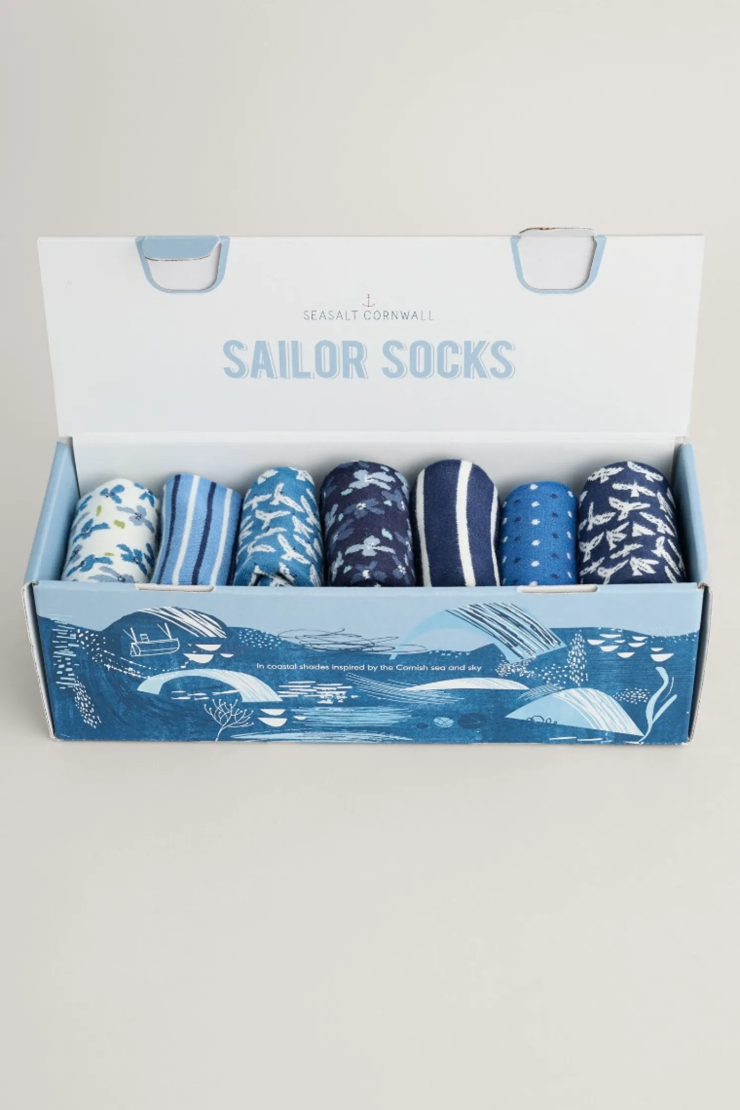 Box Of 7 Women's Blueprint Socks