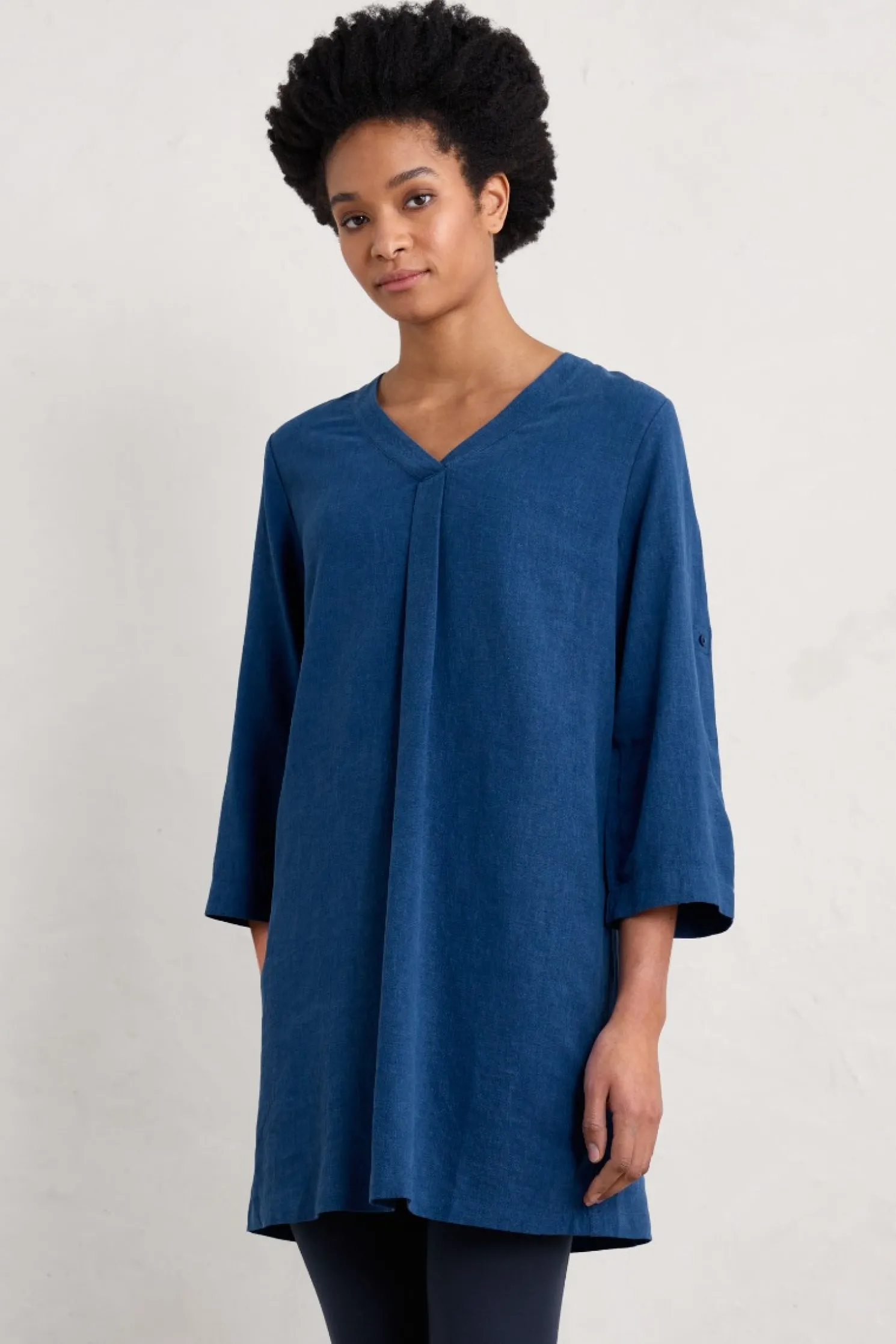 Brittlestar V-Neck Linen Blend Tunic