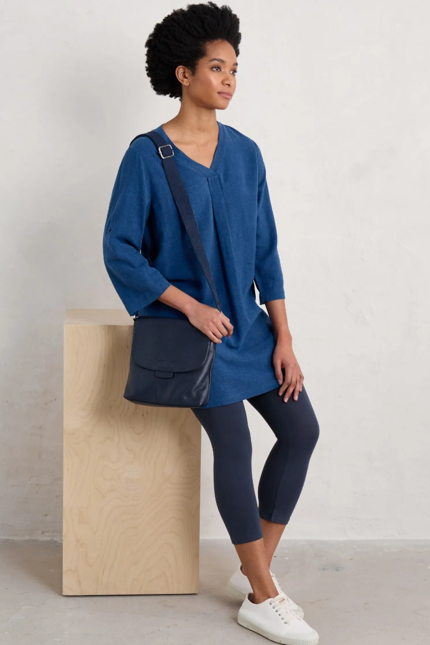 Brittlestar V-Neck Linen Blend Tunic