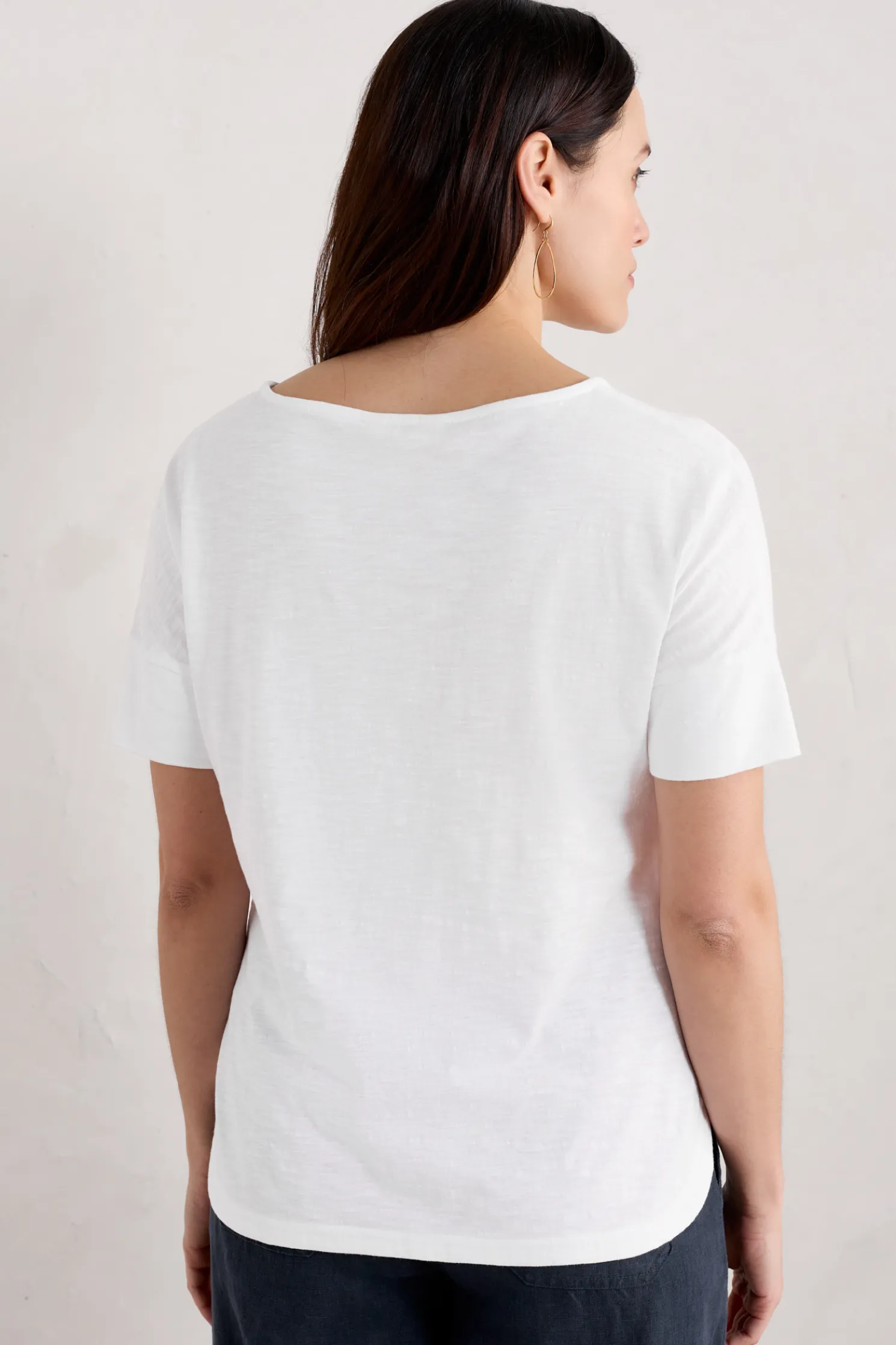 Bryher View Organic Cotton Boat Neck T-Shirt (Gots)