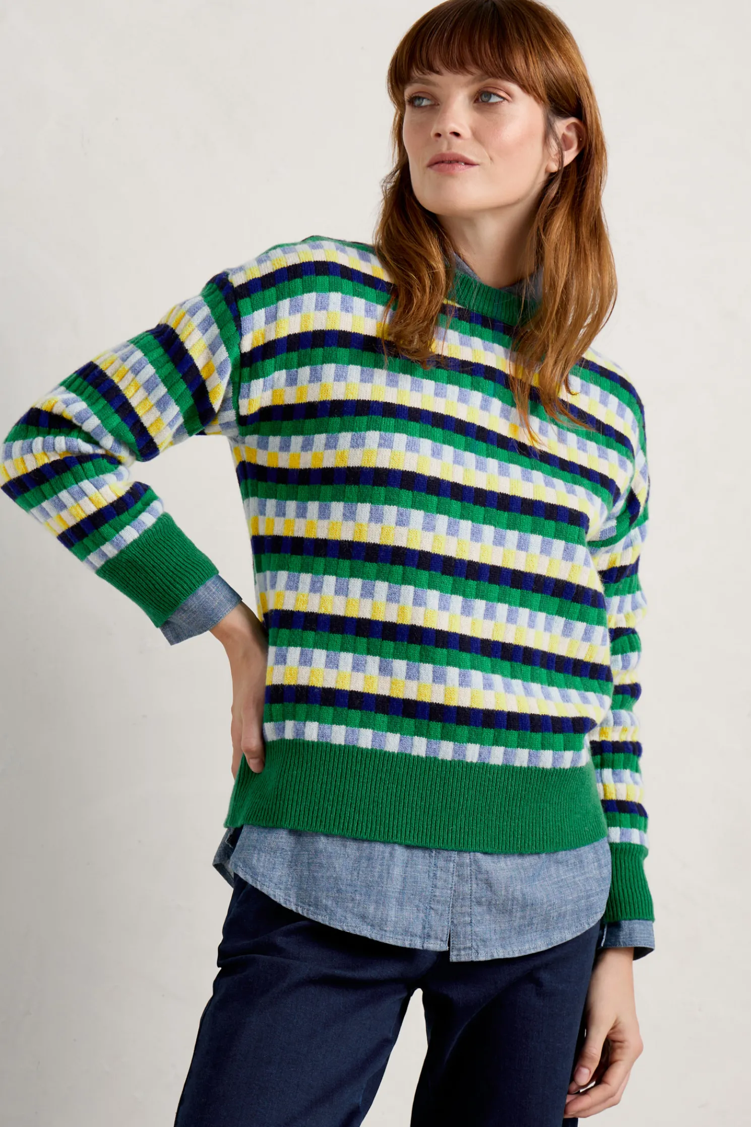 Clover Bed Lambswool Blend Jumper