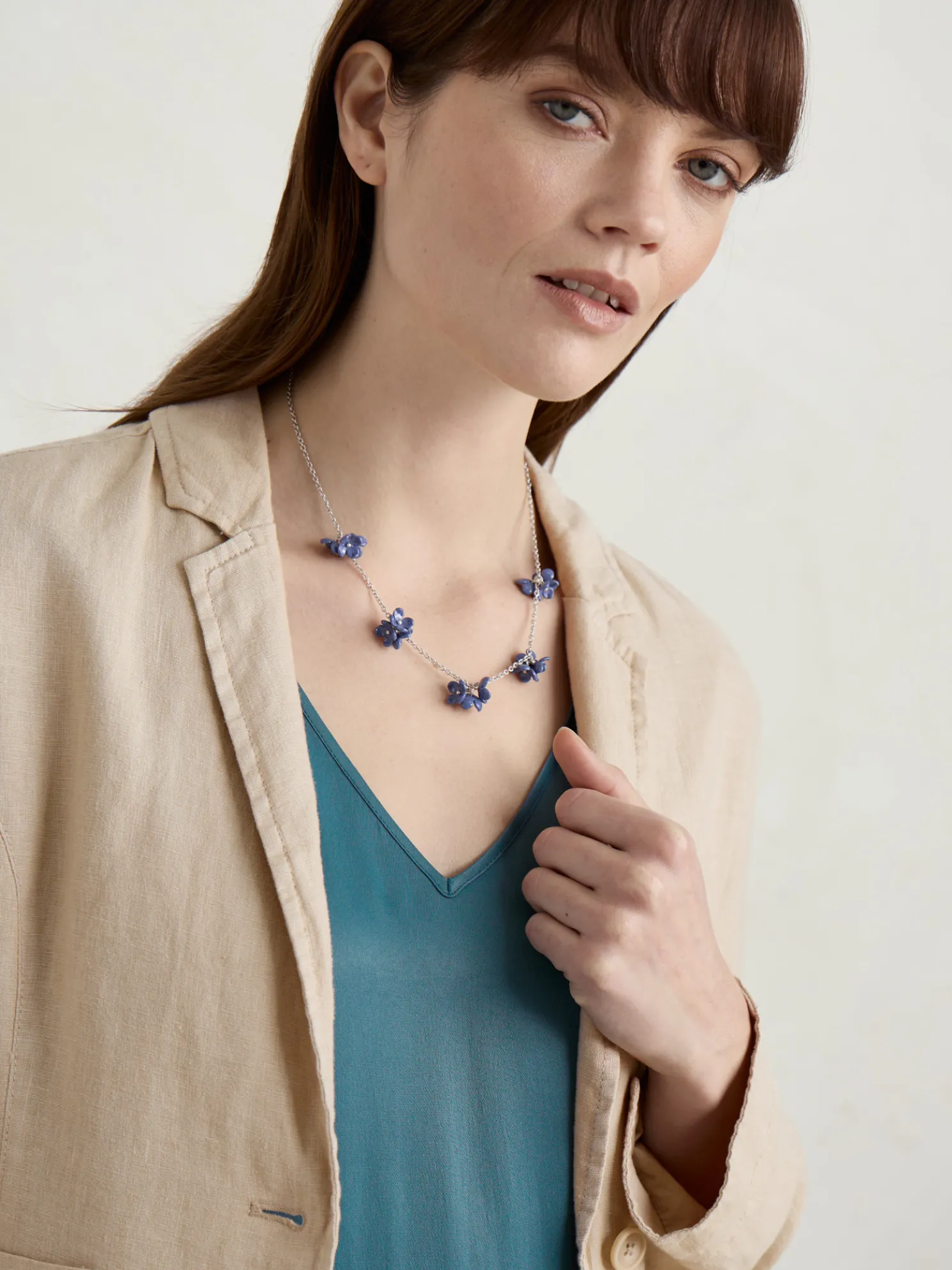 Corsage Flower Chain Necklace