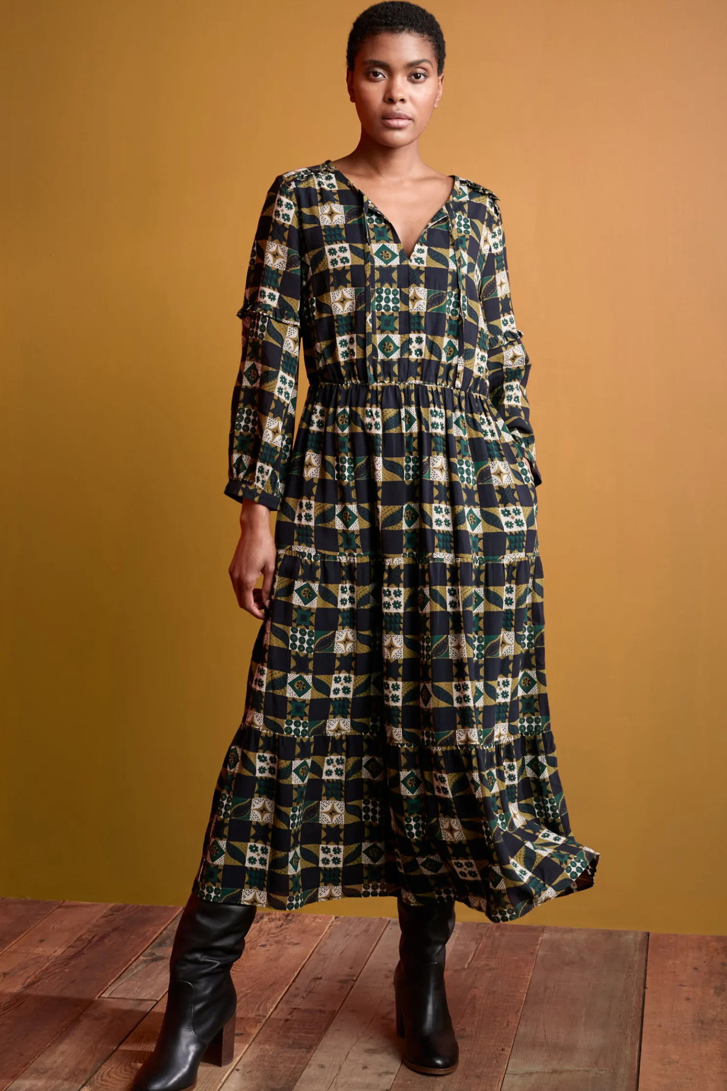 Dearling Tiered Dress