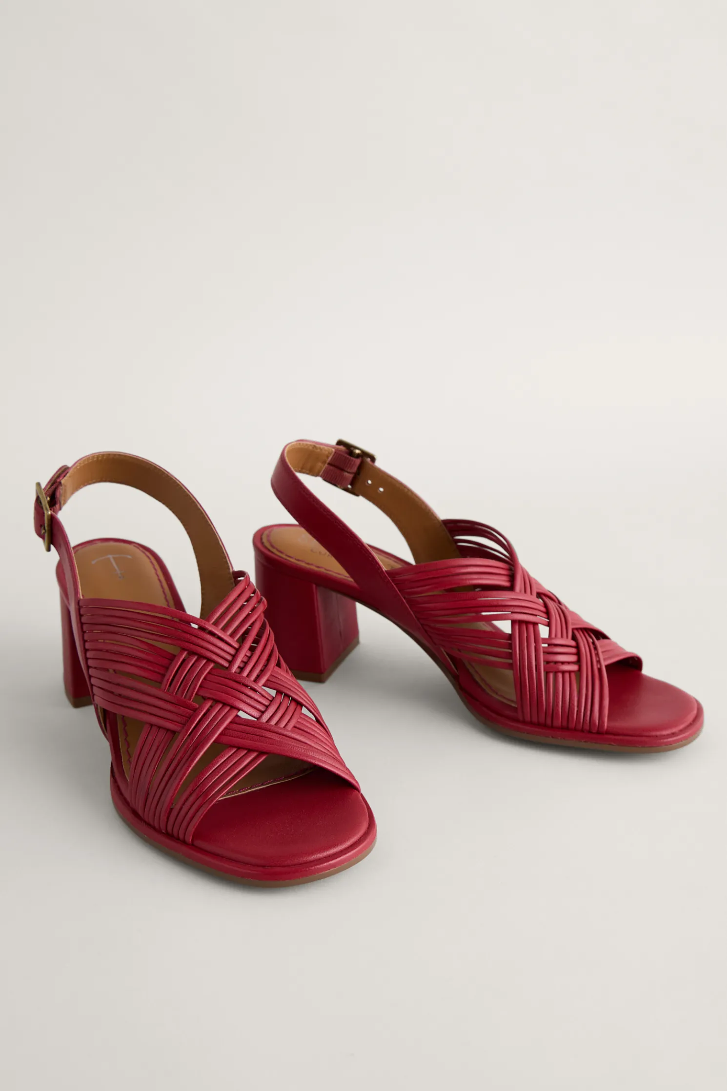 Faerystone Mid Heel Leather Sandals