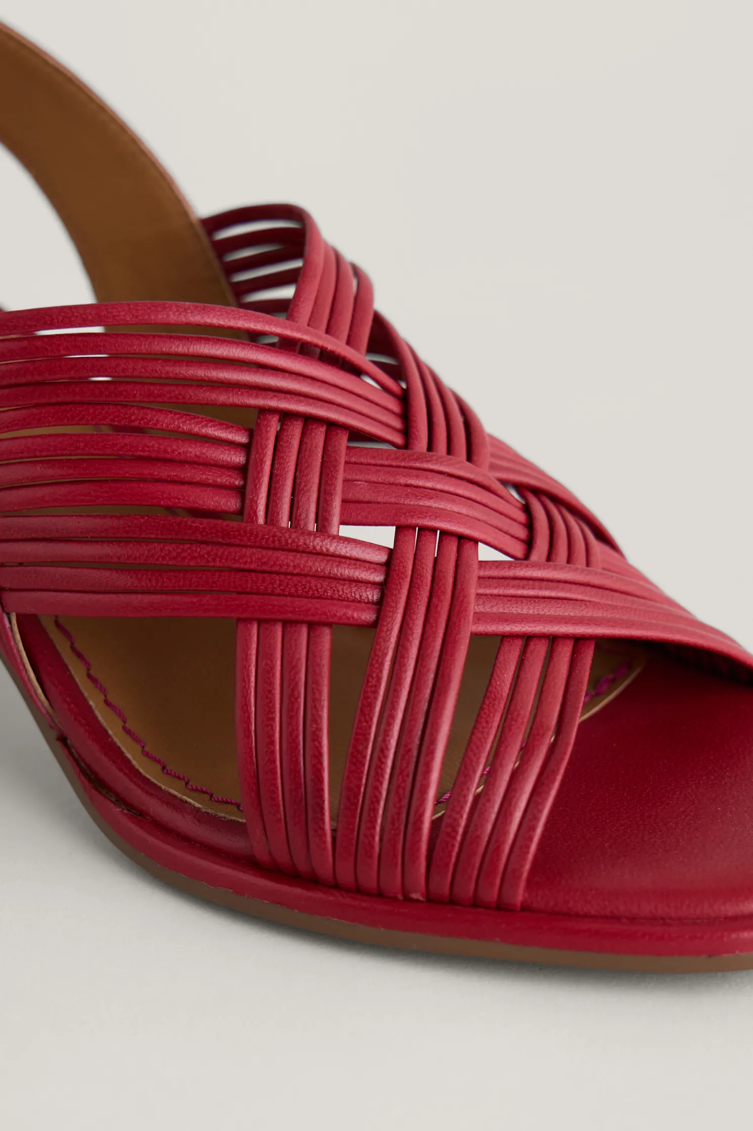 Faerystone Mid Heel Leather Sandals