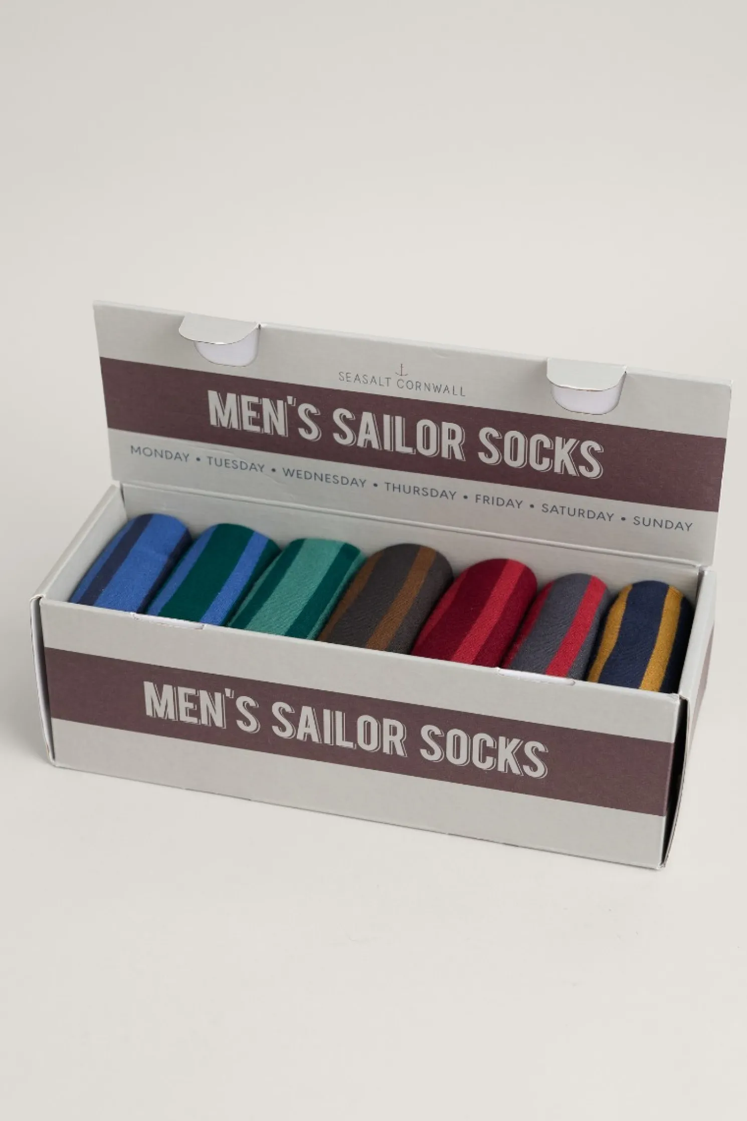 Gift Box Of 7 Men's Sailor Socks