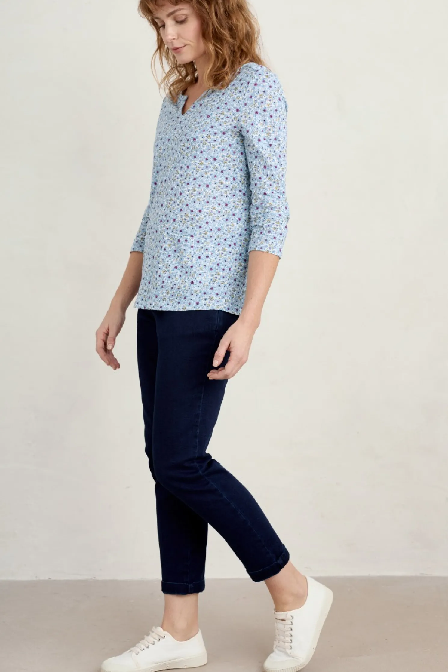 Gypsophilia Notch Neck Top