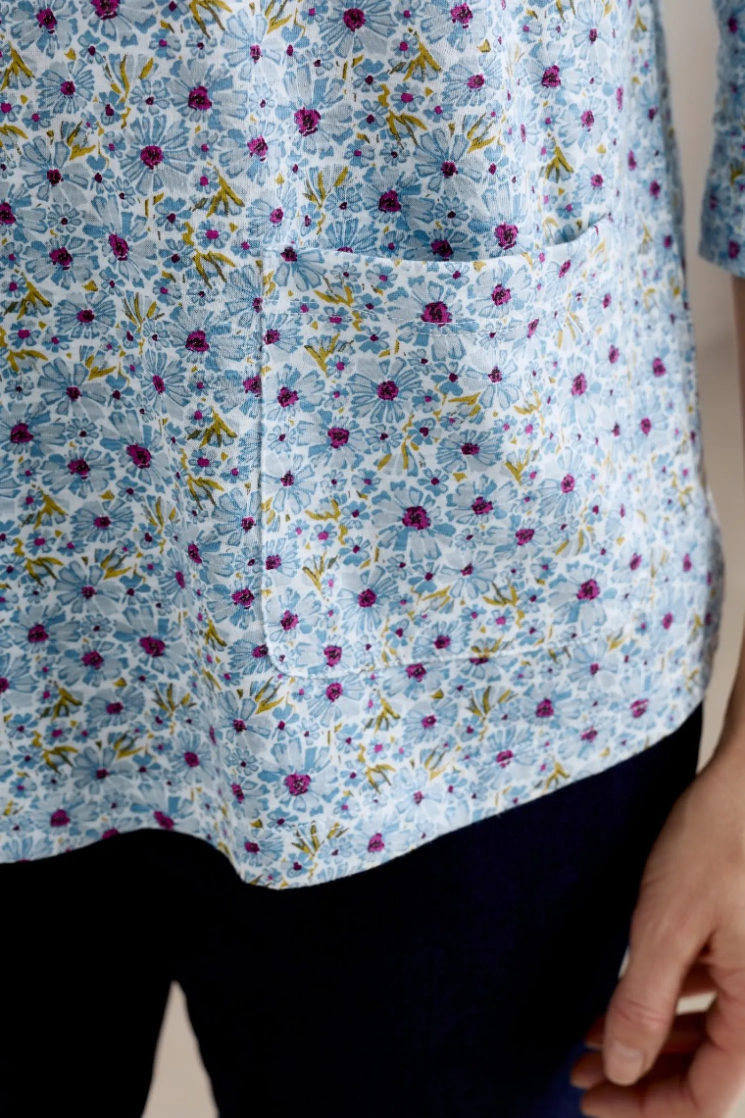 Gypsophilia Notch Neck Top