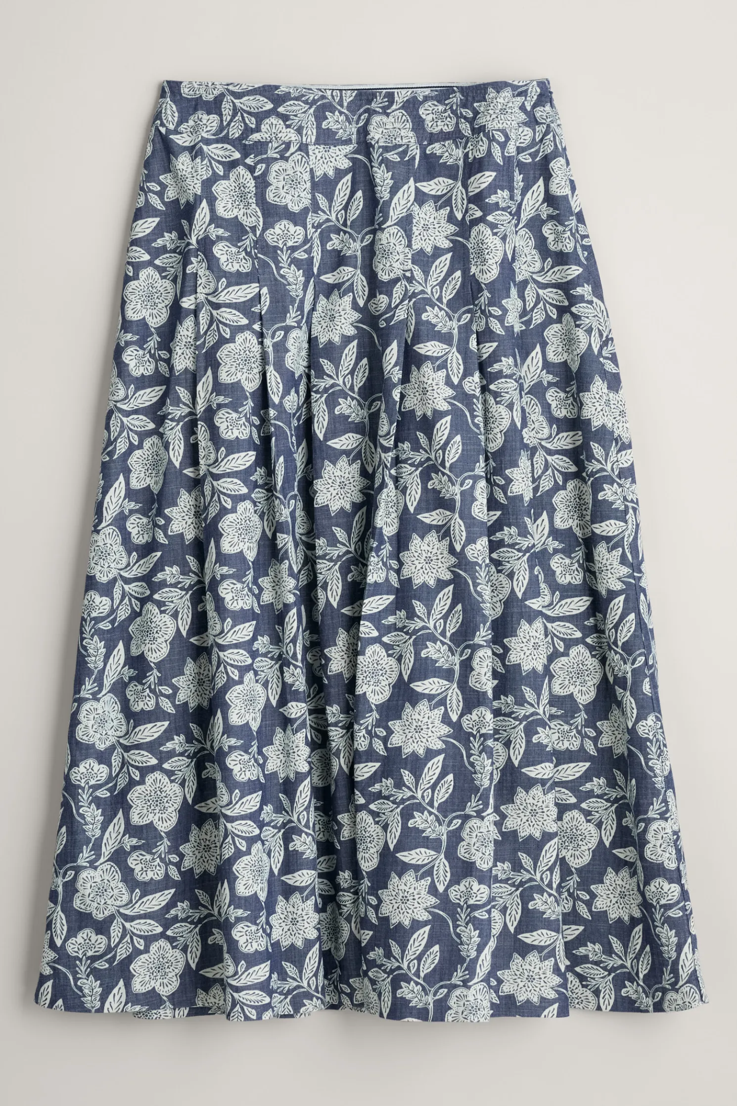 Jamboree Chambray Midi Skirt