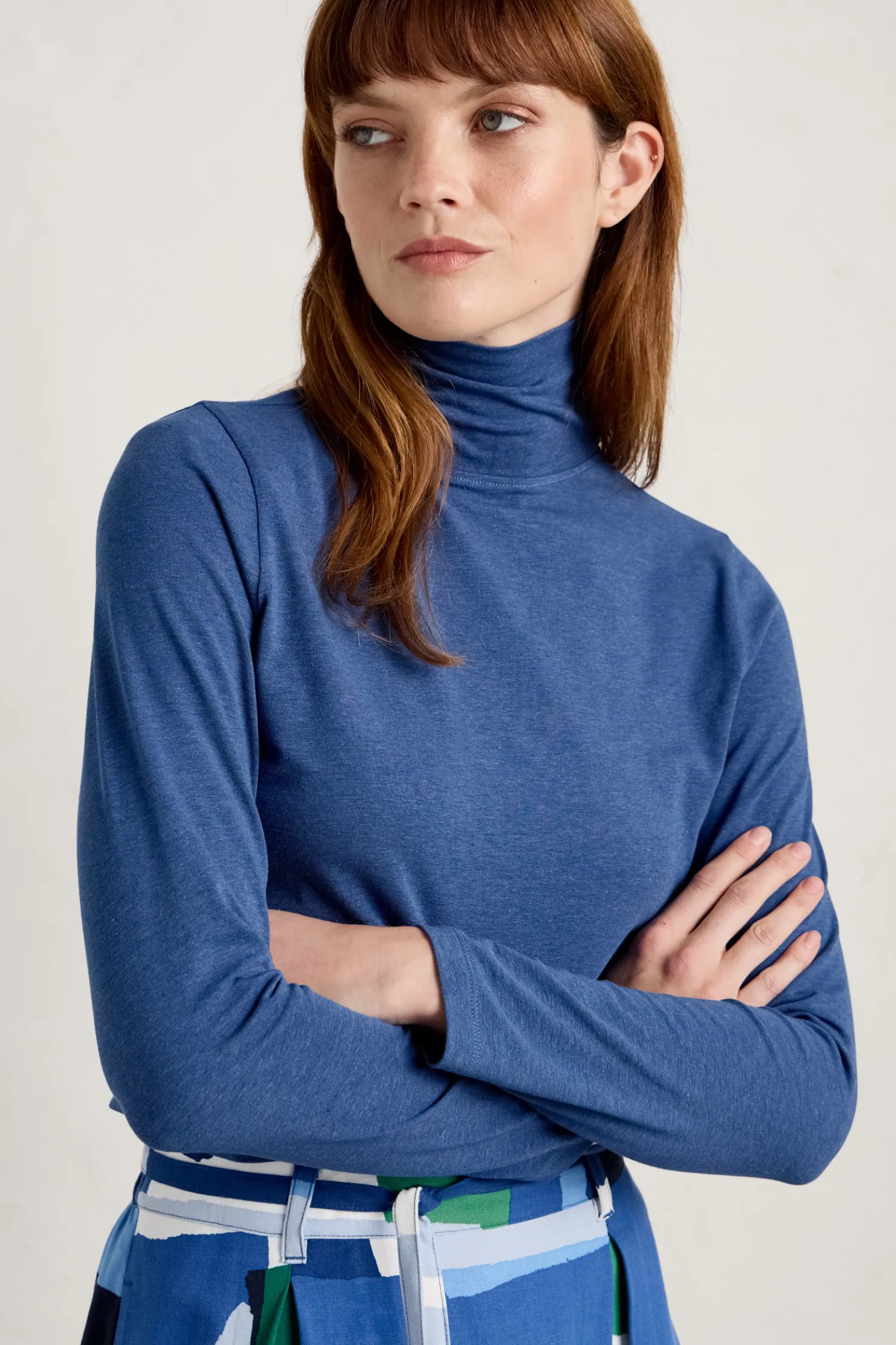 Landing Roll Neck Top (Gots)
