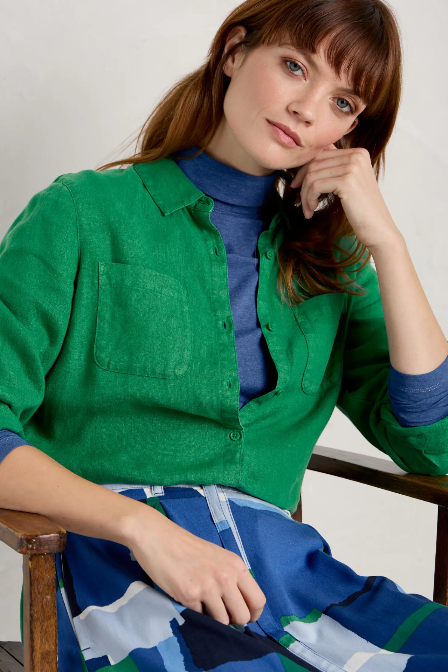 Landing Roll Neck Top (Gots)