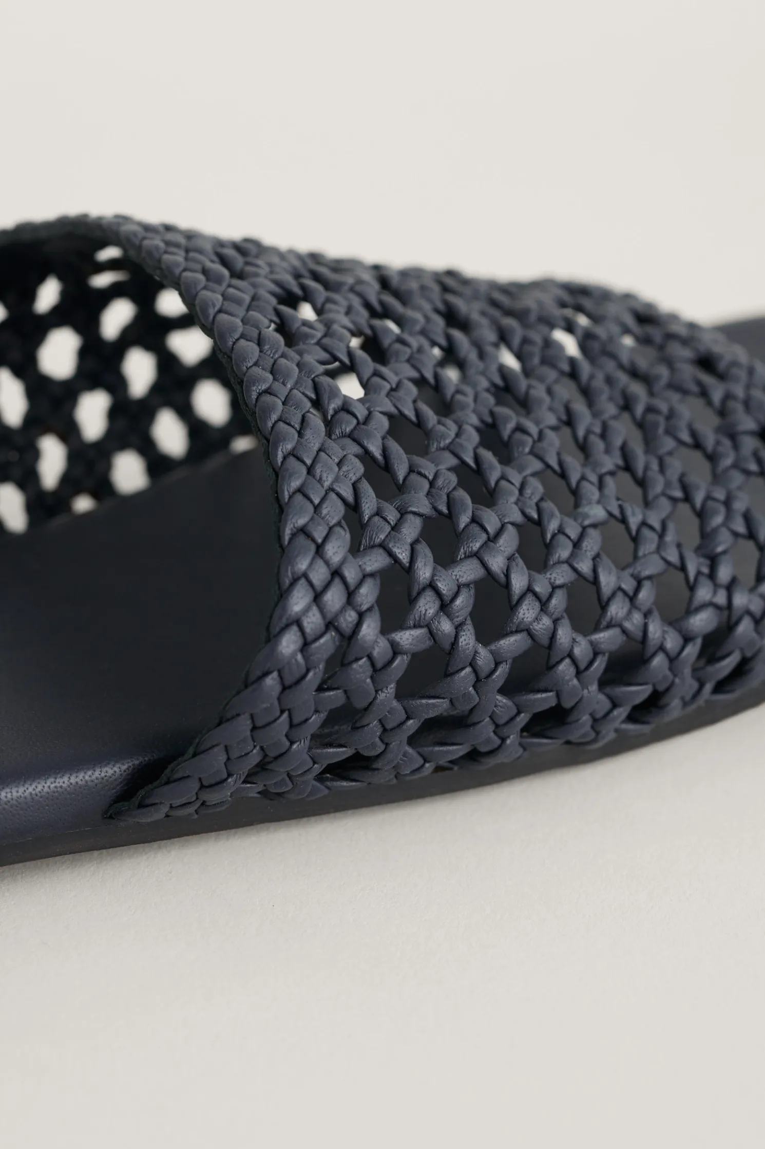 Lost Cove Flat Leather Mule Sandals