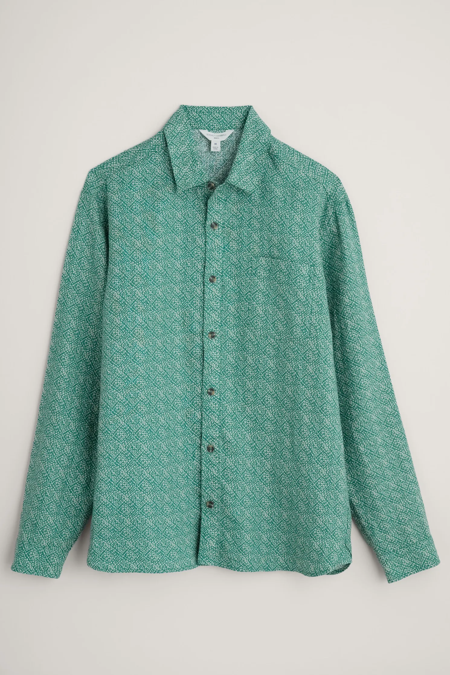 Men's Anthony Printed Linen Shirt