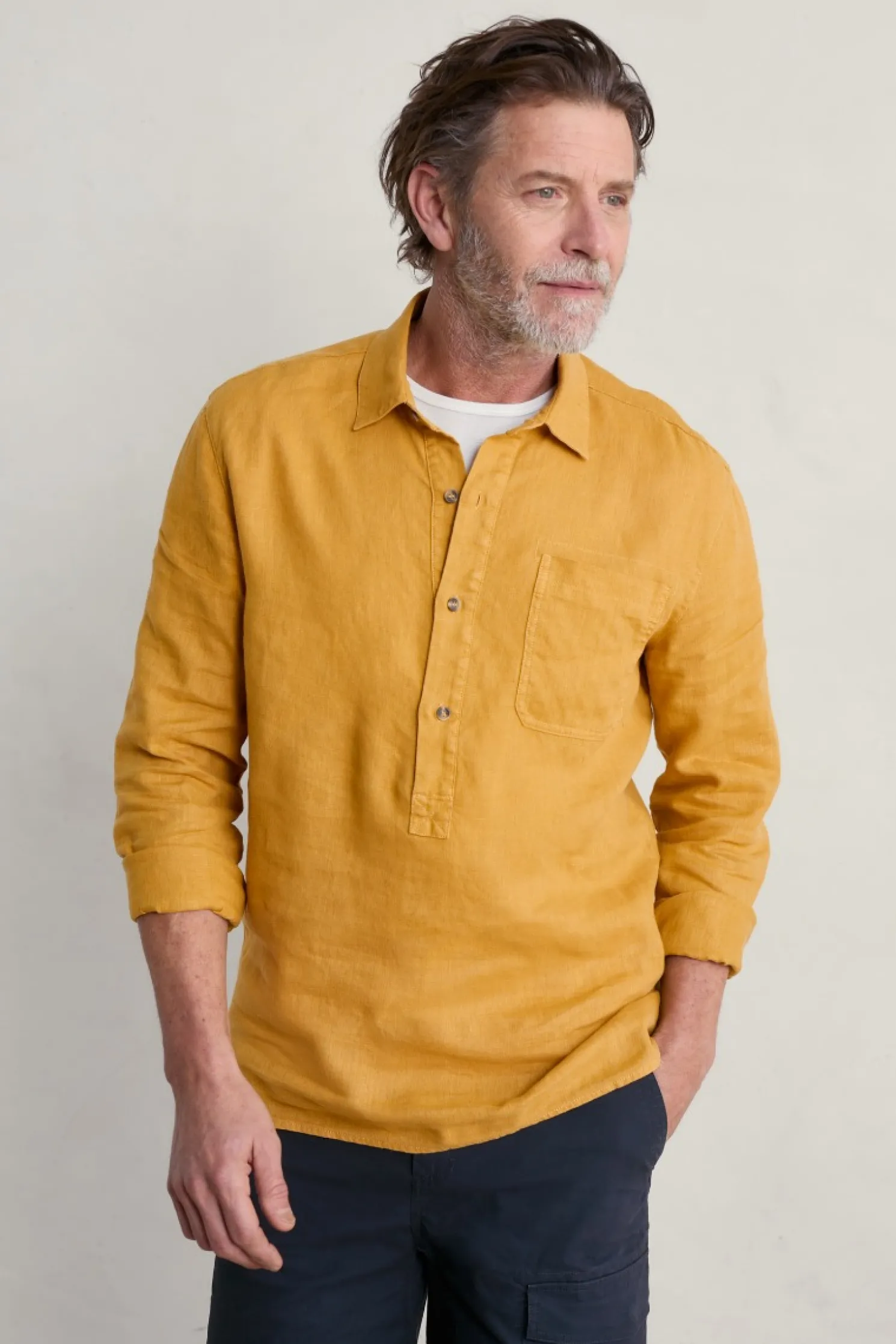 Men's Artist's Linen Shirt
