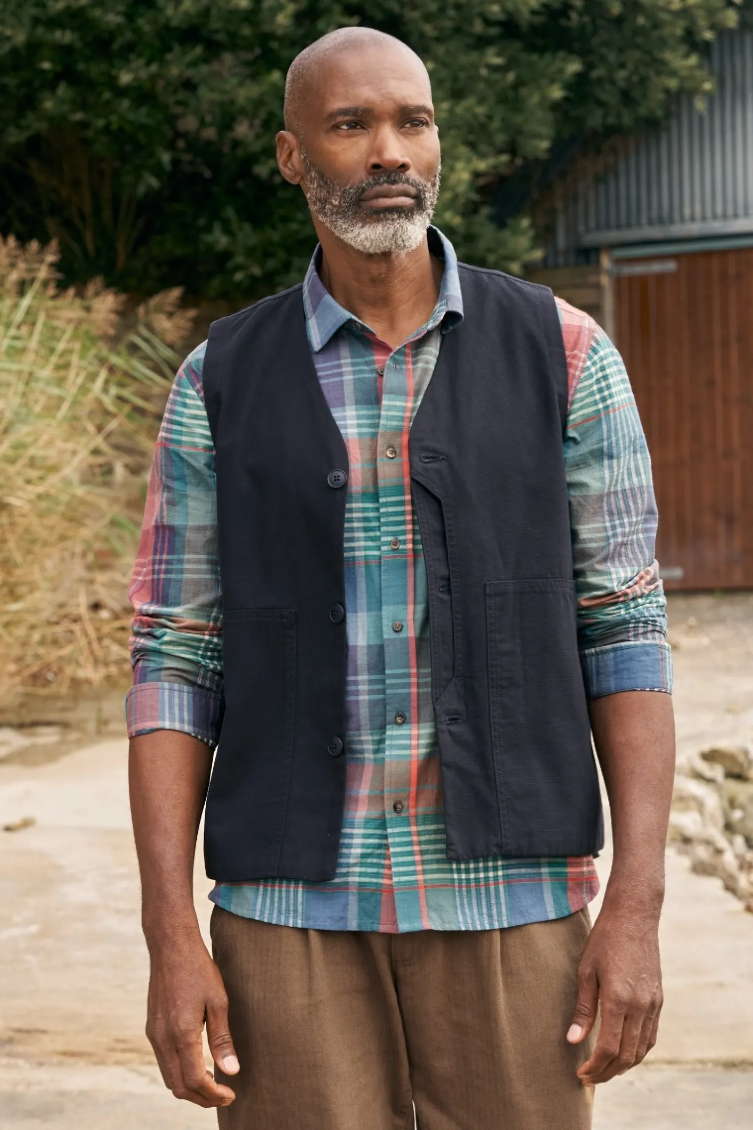 Men's Banyan Checked Cotton Shirt