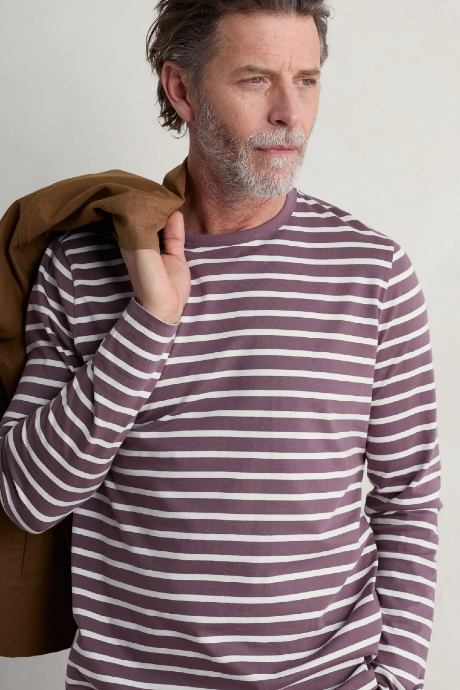 Men's Sailor Shirt With Crew Neck (Gots)