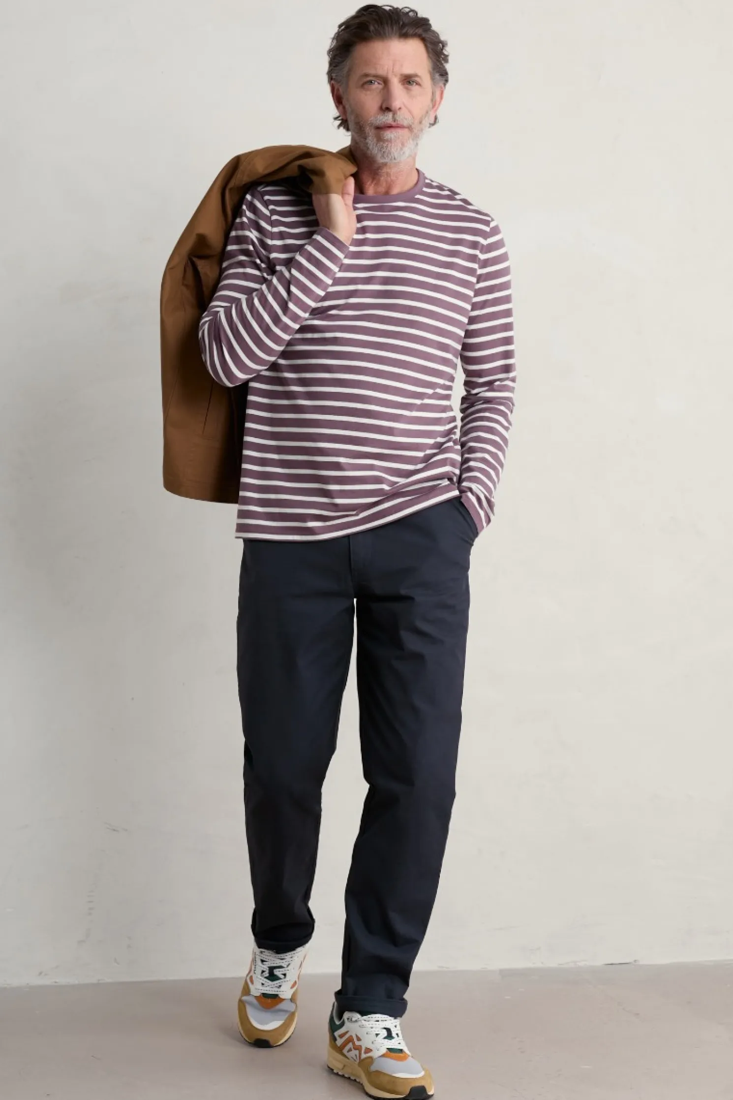 Men's Sailor Shirt With Crew Neck (Gots)