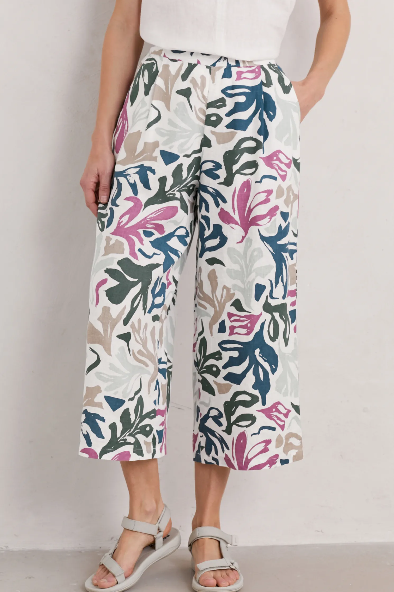 Peaceful Haven Linen Culottes