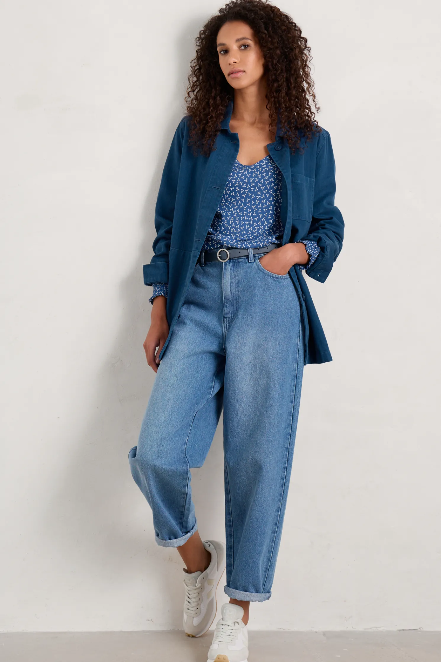 Rosehip Jersey V-Neck Top