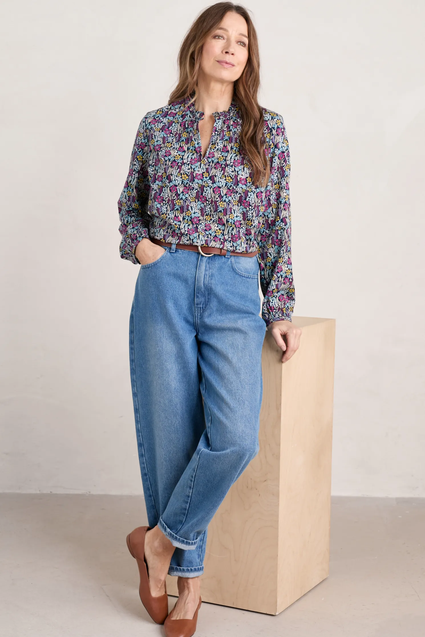 Sea Flow Printed Top