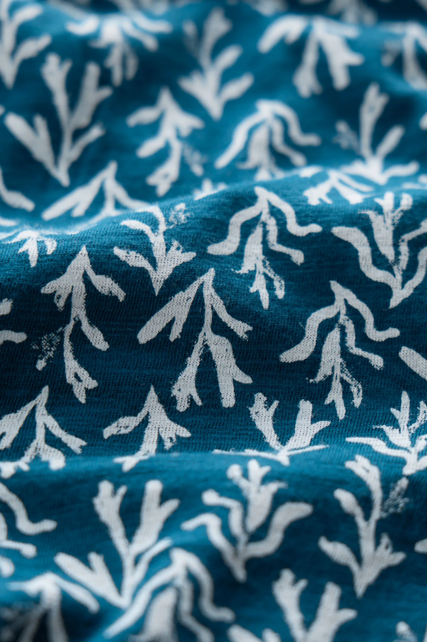 Sea Mirror Jersey Dress With Short Sleeves