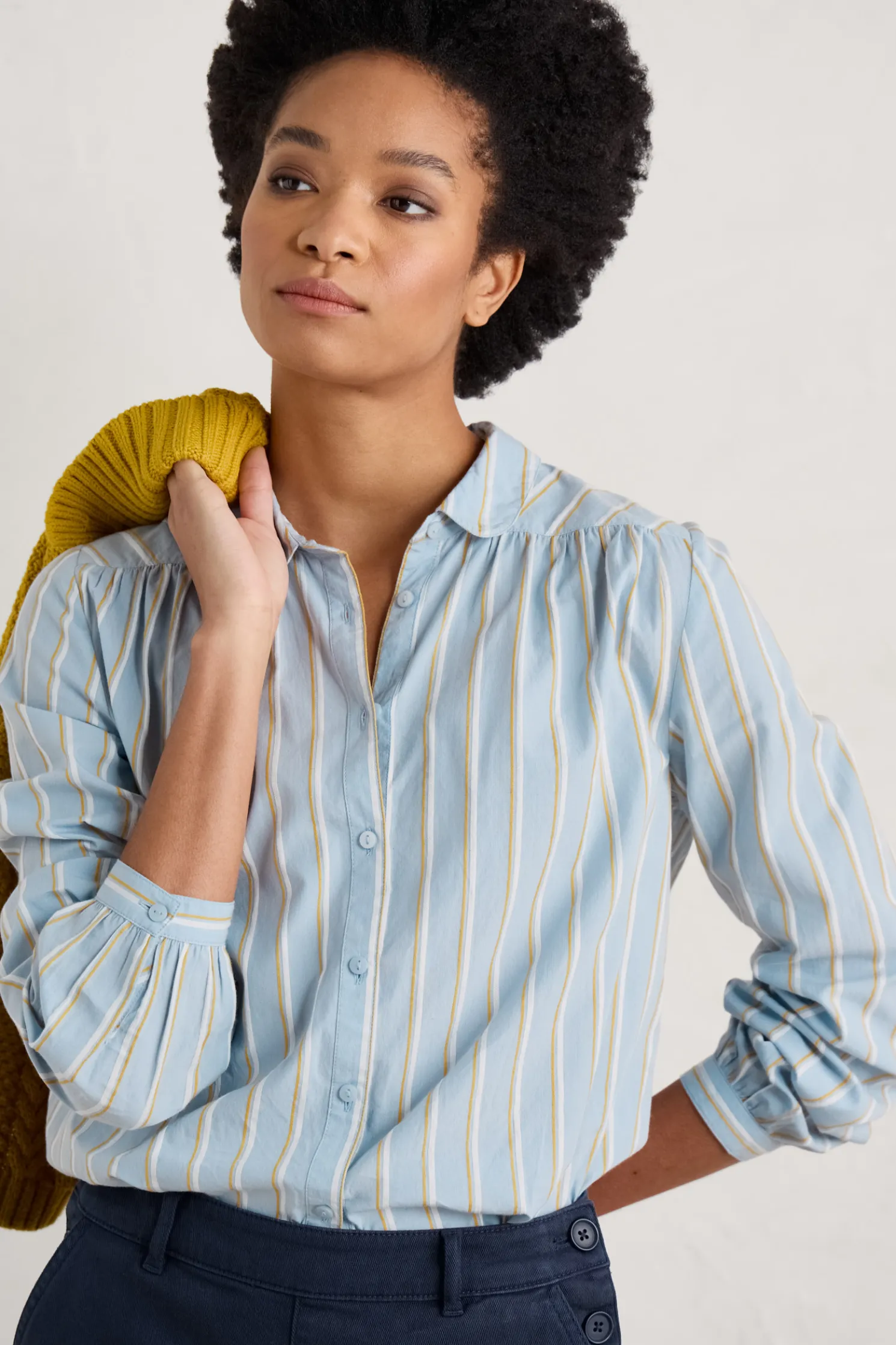 Spiral Flight Striped Shirt (Gots)