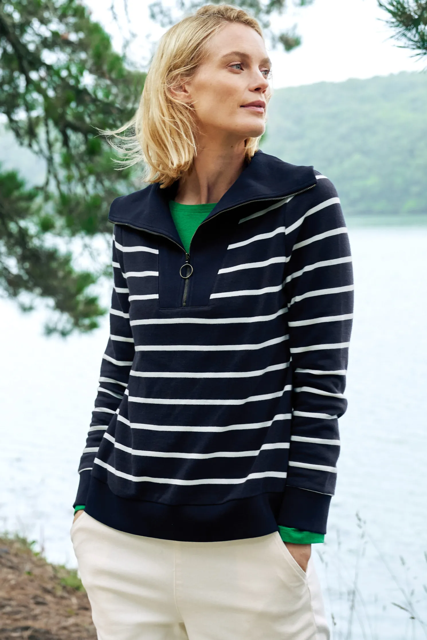 Tideline Collared Sweatshirt