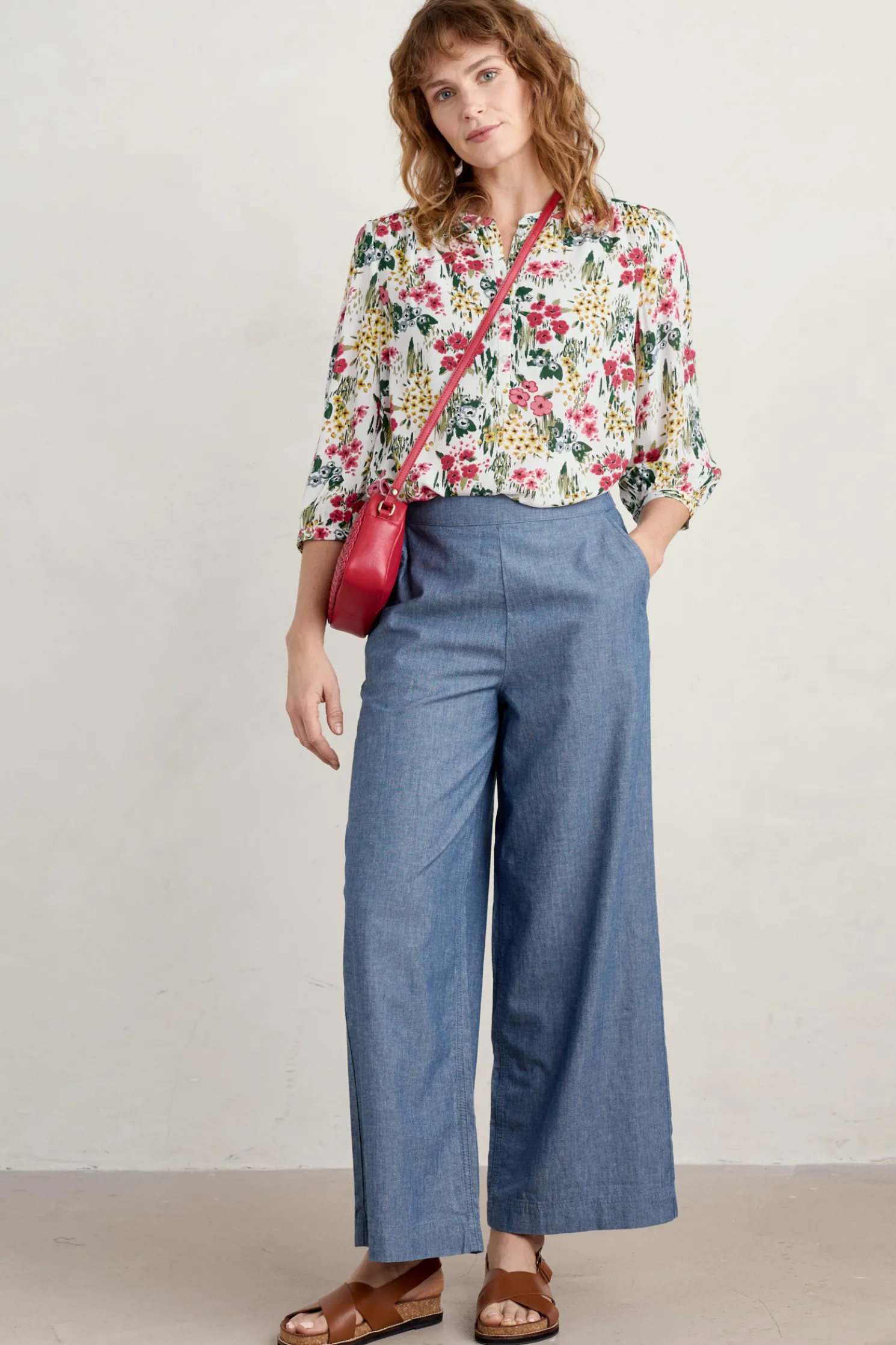 Willow Path 3/4 Sleeve Printed Shirt